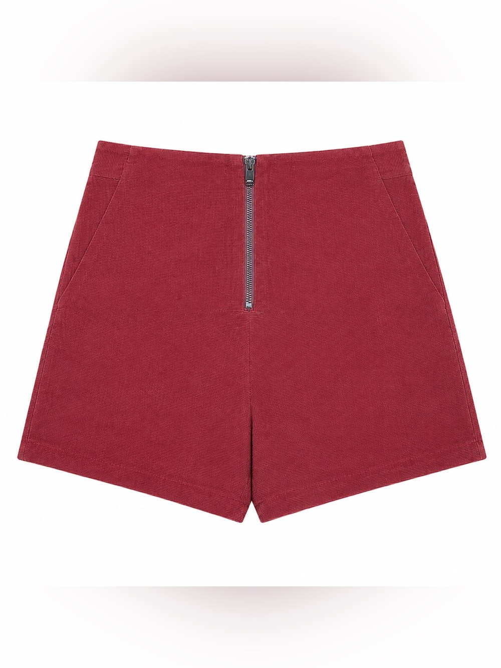 Daphanea Paris Corduroy Shorts – Size Large – Rusty Red